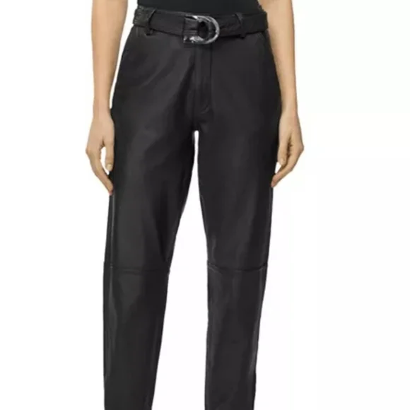 Brand Jonah High Rise Leather Pants Size 27 - Picture 11 of 11